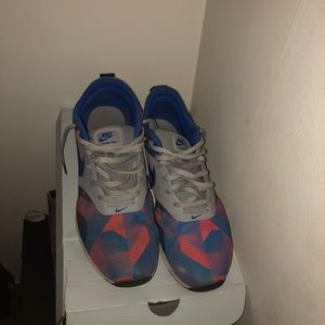 Grey Blue and Orange Nike Air Max Tavas